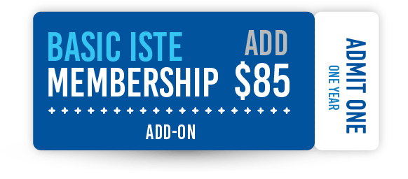 Add $85 for one year basic ISTE membership.