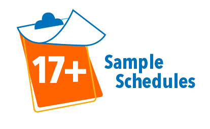 17+ sample schedules