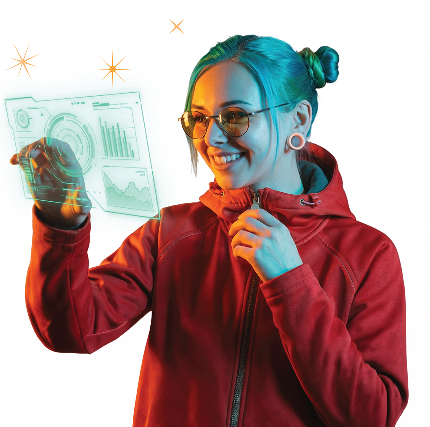 Educator participating in virtual conference on a computer