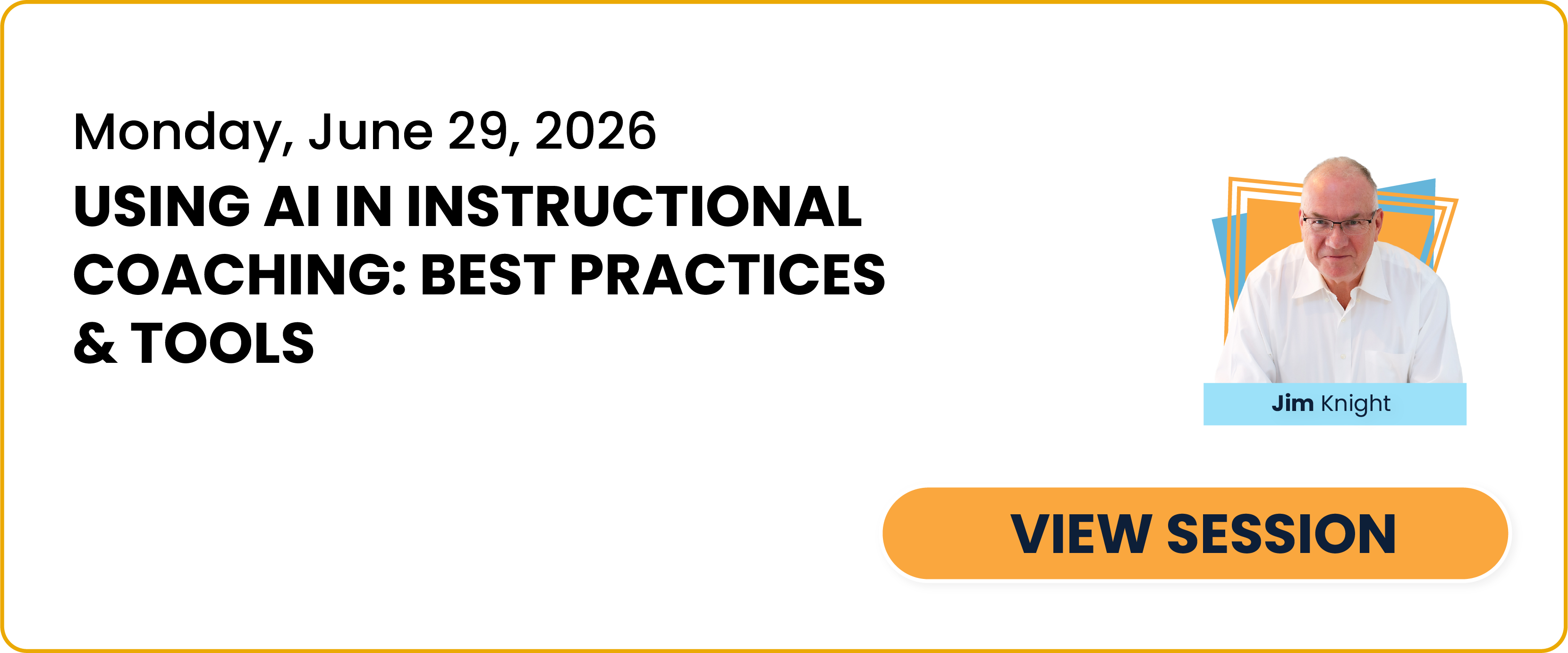 Using AI in Instructional Coaching: Best Practices & Tools session card and link
