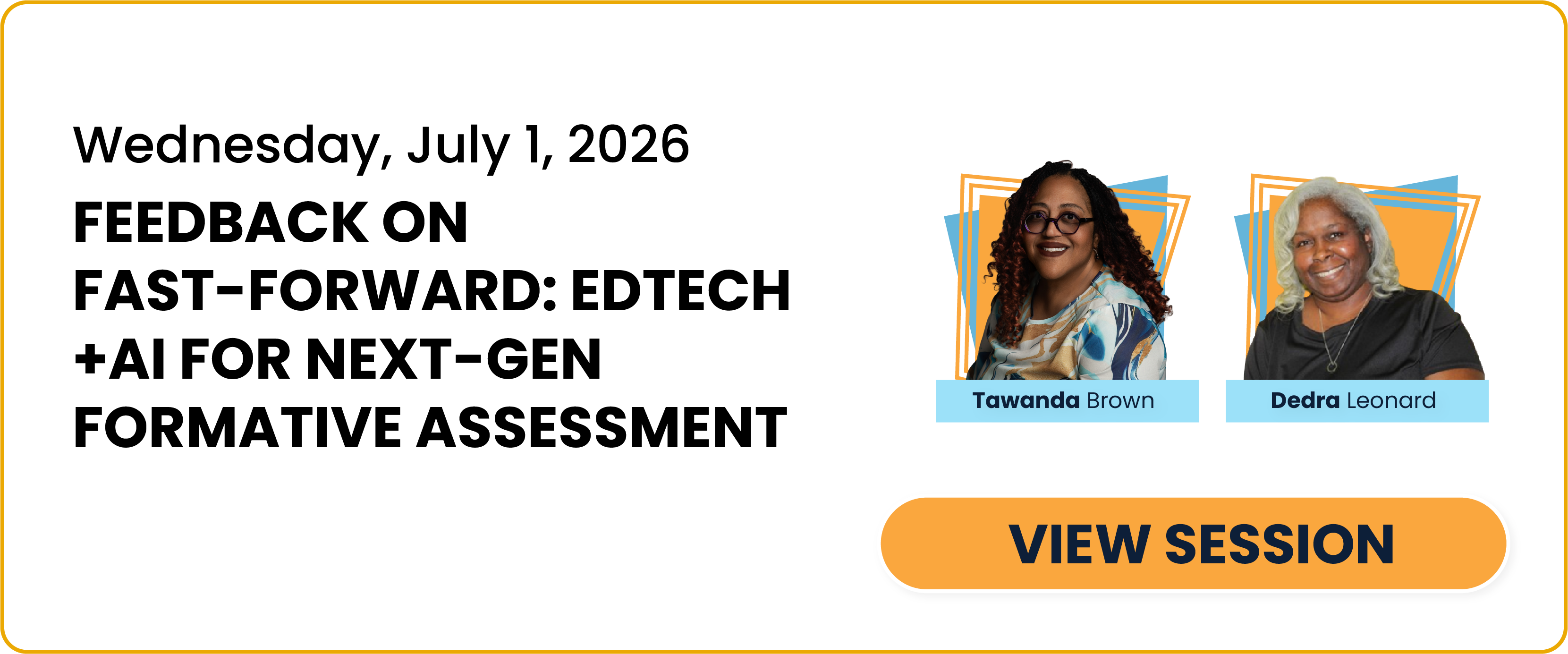 Feedback on Fast-Forward: EdTech +AI for Next-Gen Formative Assessment session card and link