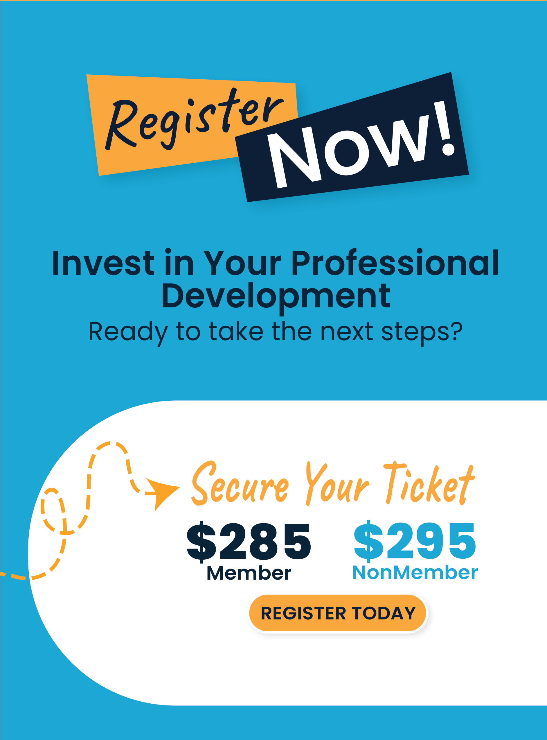 Secure your ticket call to action