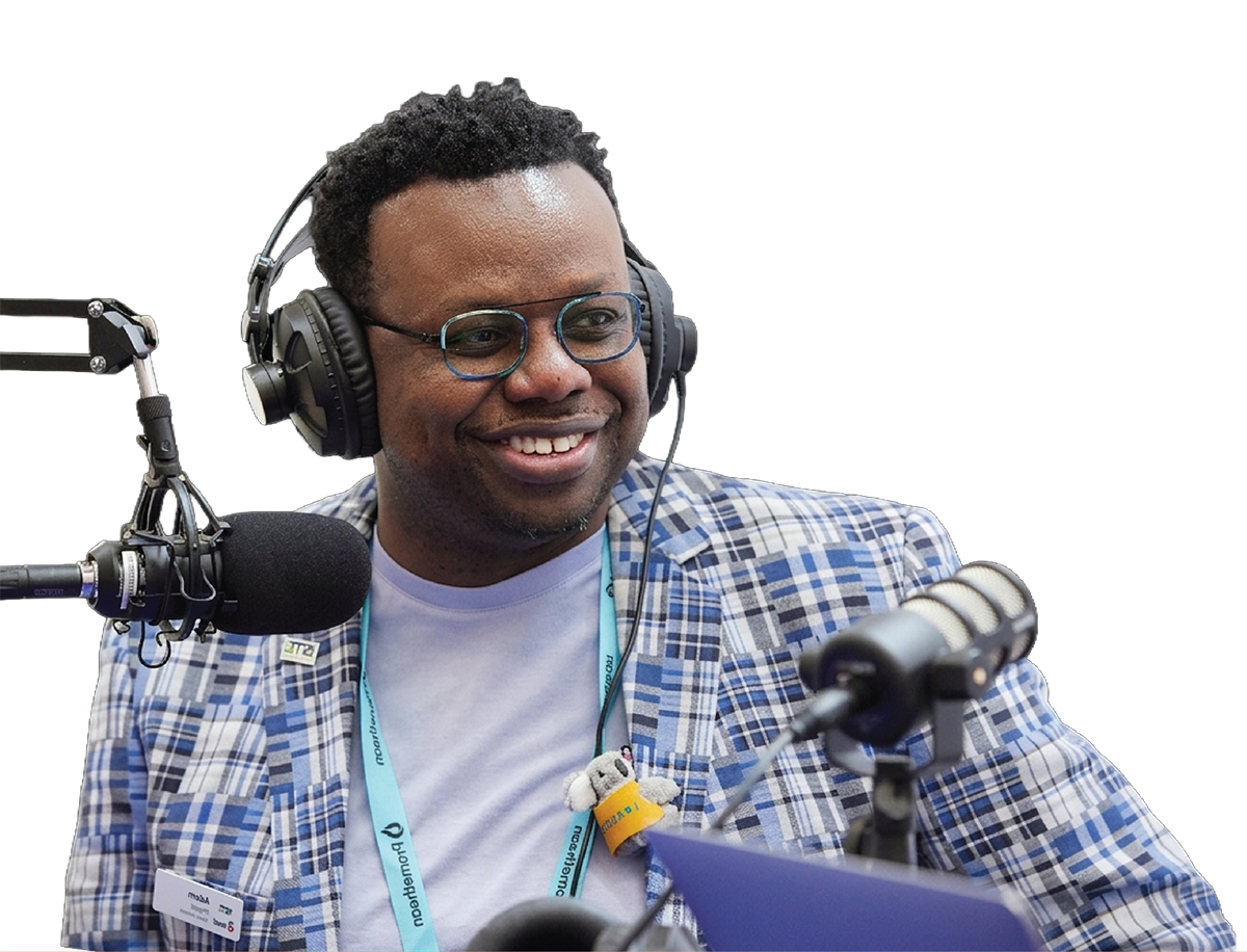 Live-streamed conference session illustration