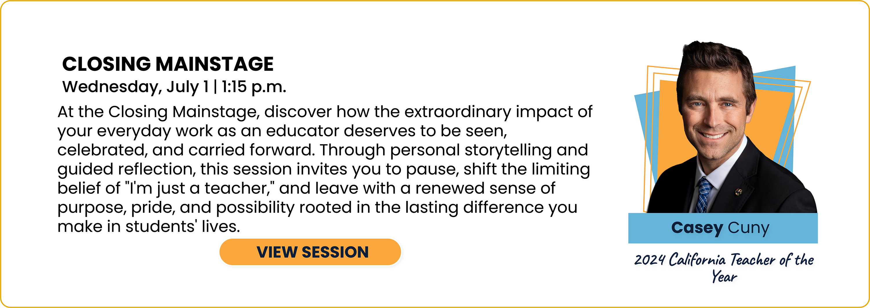 Casey Cuny Wednesday Educator Mainstage Session Link