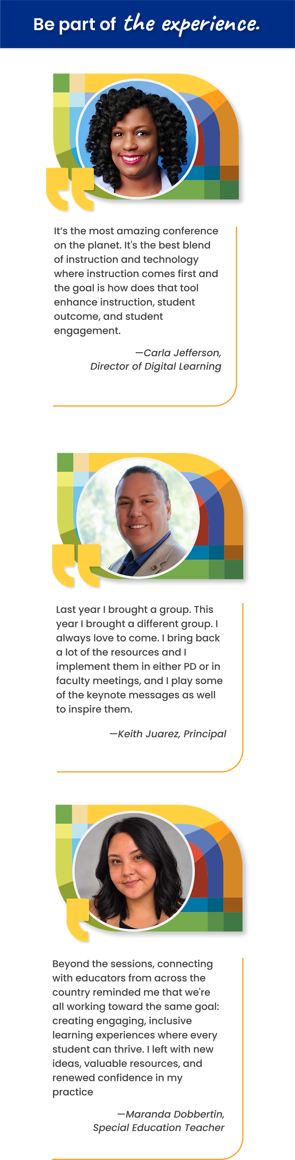Reviews of previous ISTE conferences infographic
