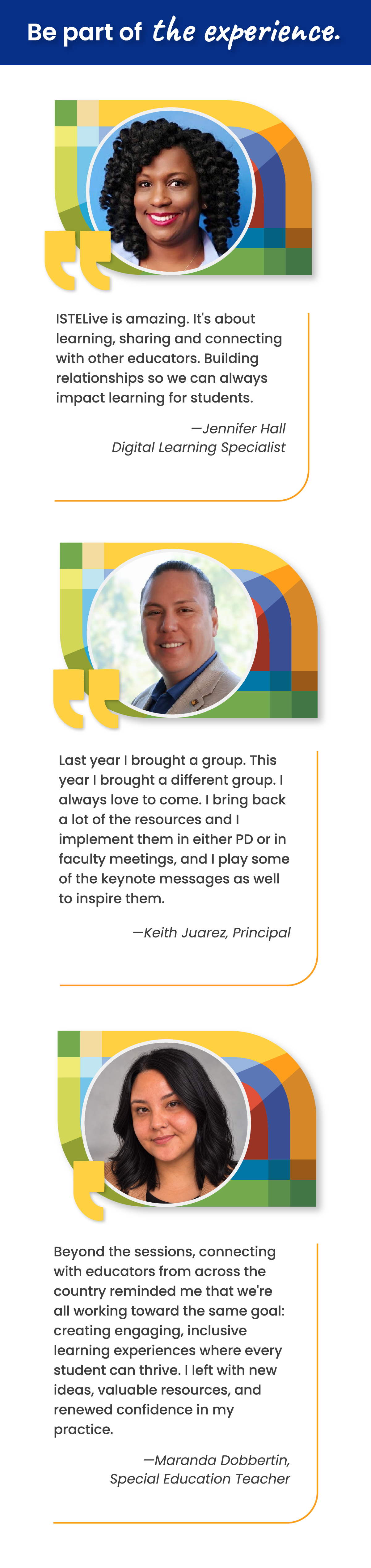 Reviews of previous ISTE conferences infographic