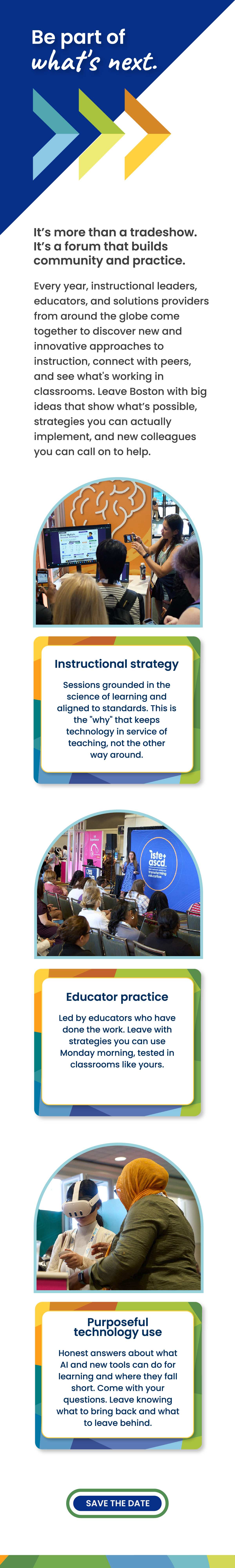 Be apart of what's next at ISTELive 27 infographic