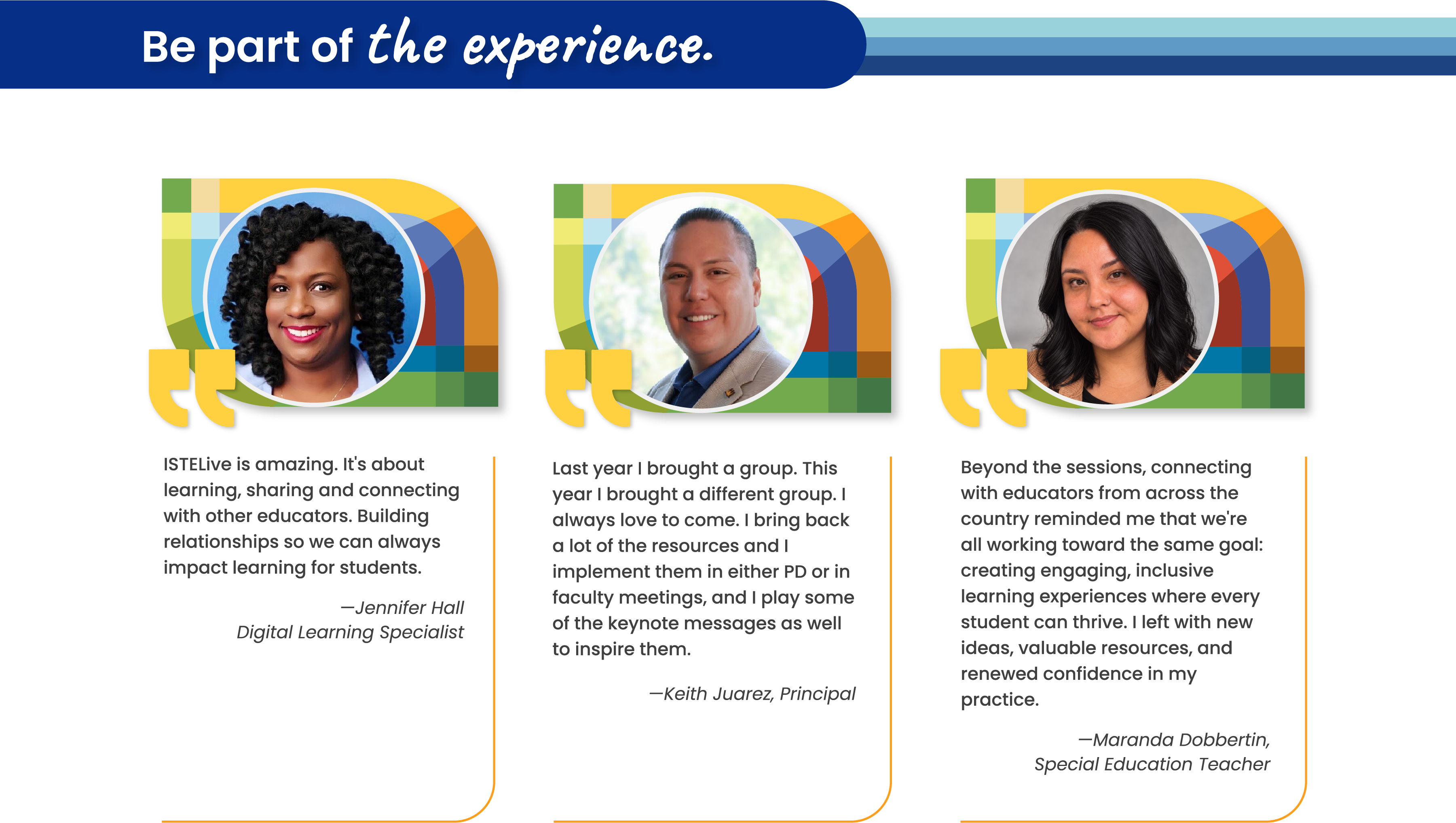 Reviews of previous ISTE conferences infographic